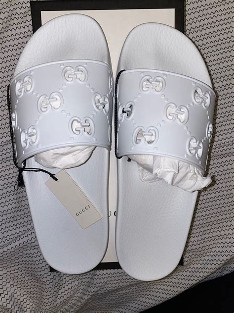 off white gucci slides|Gucci slides clearance.